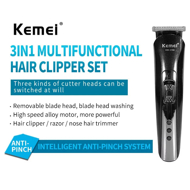 KM-1506 3-in-1 Electric Grooming Kit