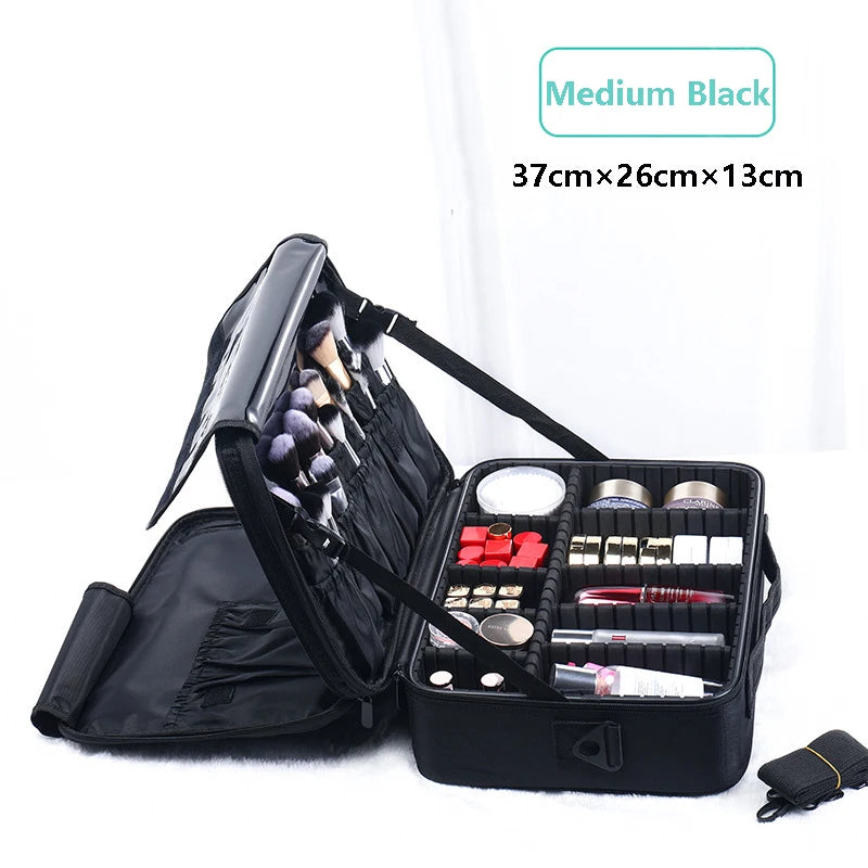 Large Capacity Makeup & Barber Organizer Case