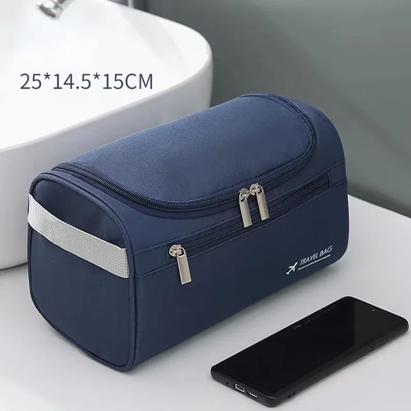 Leather Travel Toiletry Bag – Large Hanging Dopp Kit for Men & Women