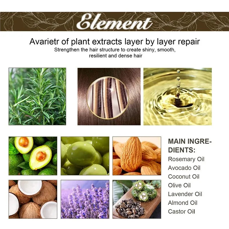 60Ml Rosemary Hair Essential Oil, Veganic Lavender Repair
