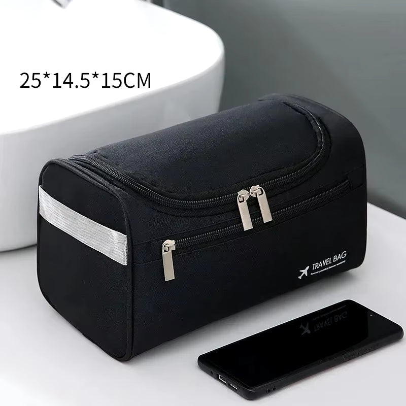 Leather Travel Toiletry Bag – Large Hanging Dopp Kit for Men & Women