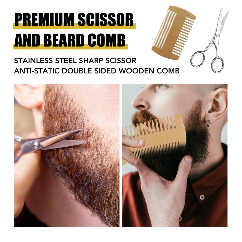 Beard Growth Kit for Mens Hair Enhancer, beard Essentials