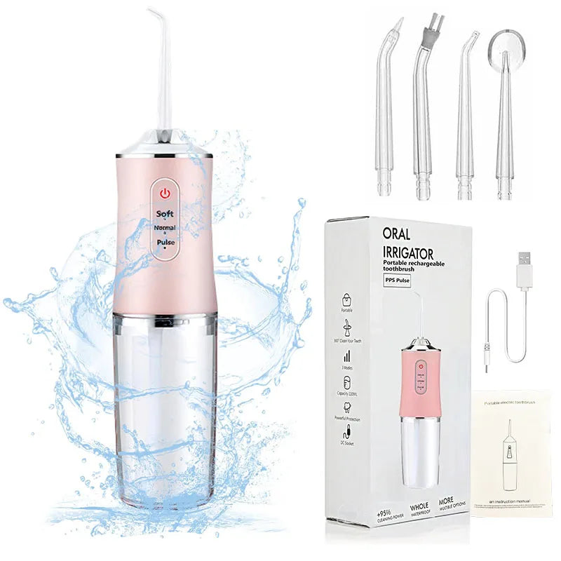 IPX7 Waterproof Dental Water Flosser – Deep Oral Cleaning Device