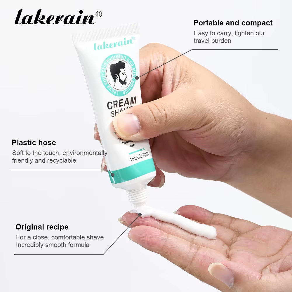 Natural Shaving Cream for Men Facial Care, Rich and Dense Foam Effectively Softens Beard for Easy Shaving Gentle for All Beard T
