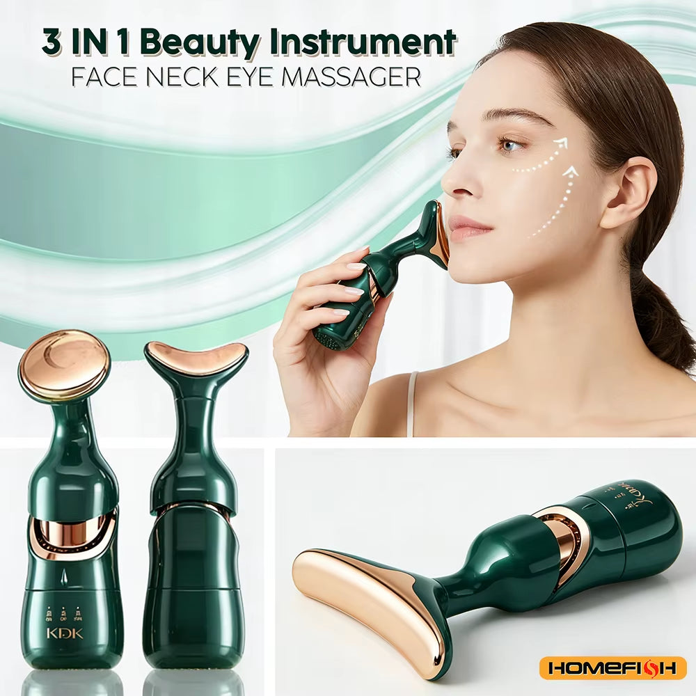 3 in 1 Facial Lifting Device Neck Facial Eye Massager