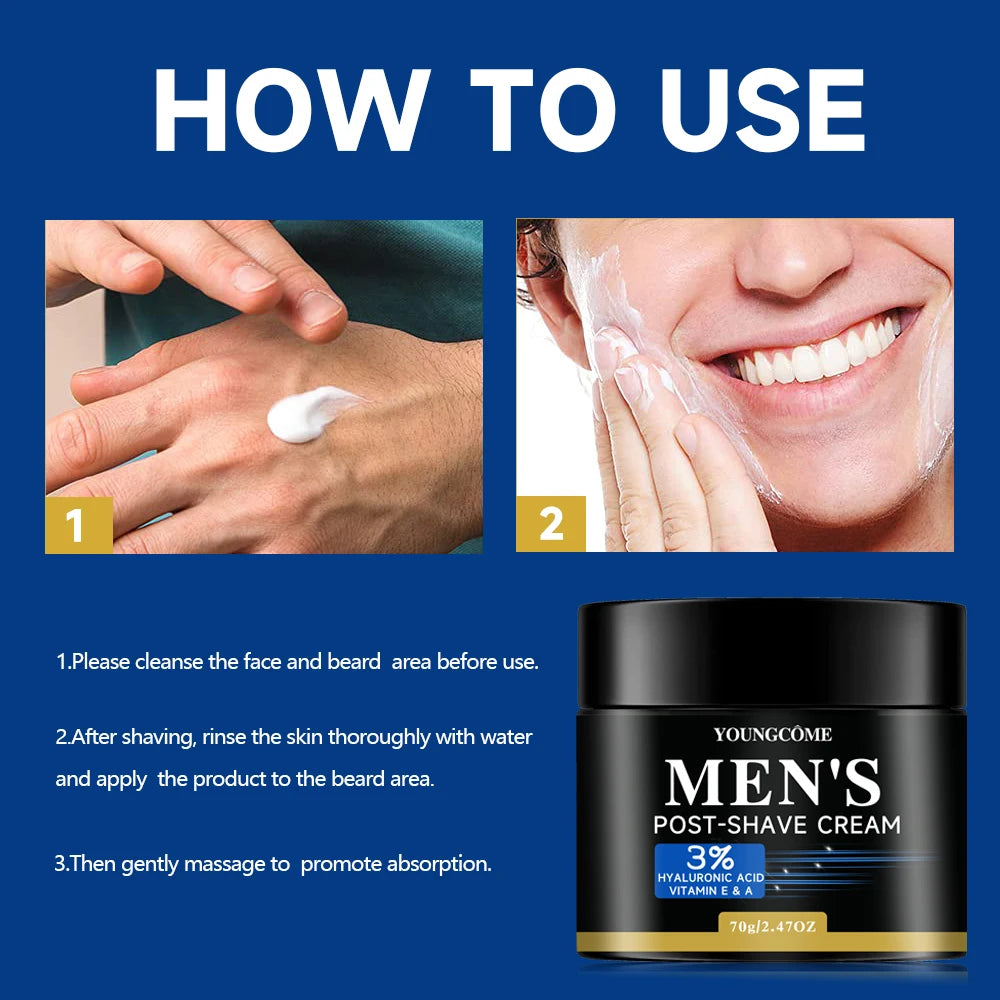 YOUNGCOME Aftershave for Men Balm, Calms & Soothes Damaged Skin, Redness, Razor Burn & Other Shaving Irritations 1.41/2. Fl Oz