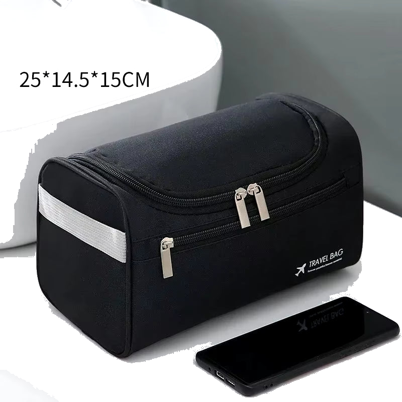 Leather Travel Toiletry Bag – Large Hanging Dopp Kit for Men & Women
