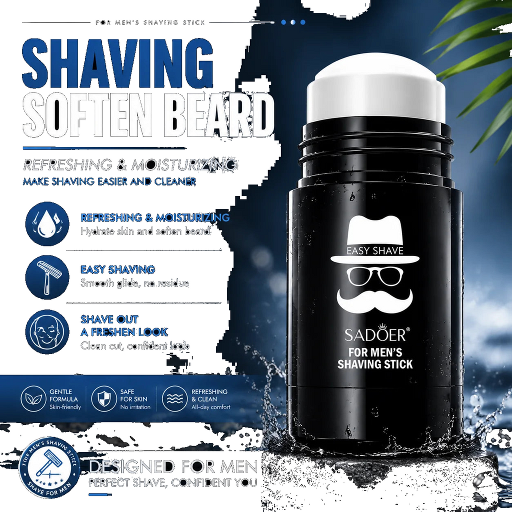 2-in-1 Shaving & Cleansing Cream Stick – Softens Beard