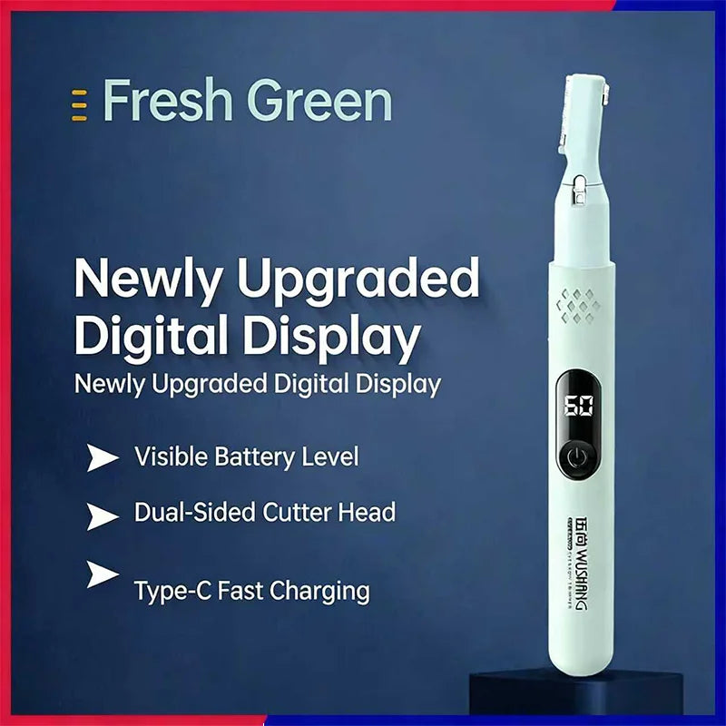 Electric Eyebrow Trimmer – Dual Cutter, USB Rechargeable