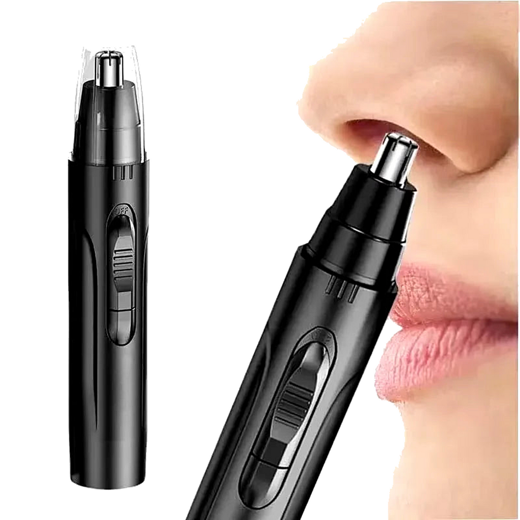 Electric Nose & Ear Hair Trimmer – Low Noise, Washable